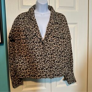 Anna Cai‎ NWOT Leopard Print Women's Jacket Small